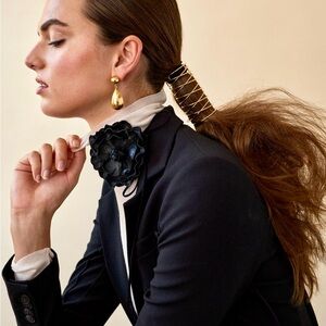 France Genuine Leather Chanel Flower Wrap Belt, Hair, Choker, Bracelet